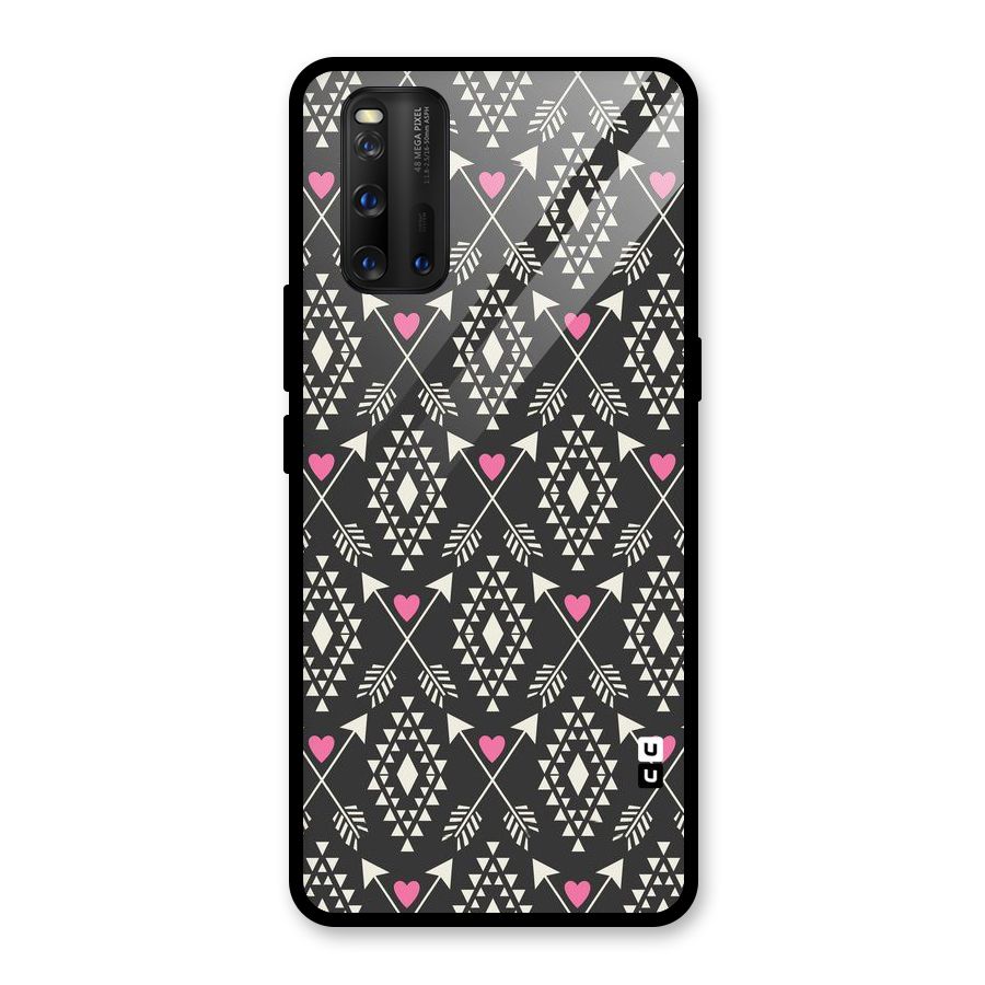 Hit Arrow Love Glass Back Case for Vivo iQOO 3