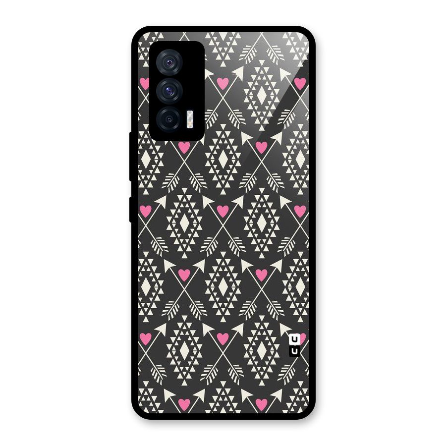 Hit Arrow Love Glass Back Case for Vivo iQOO 7 5G