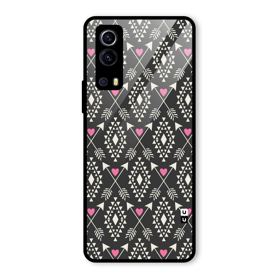 Hit Arrow Love Glass Back Case for Vivo iQOO Z3