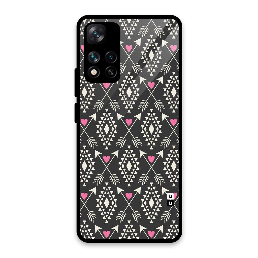 Hit Arrow Love Glass Back Case for Xiaomi 11i HyperCharge 5G