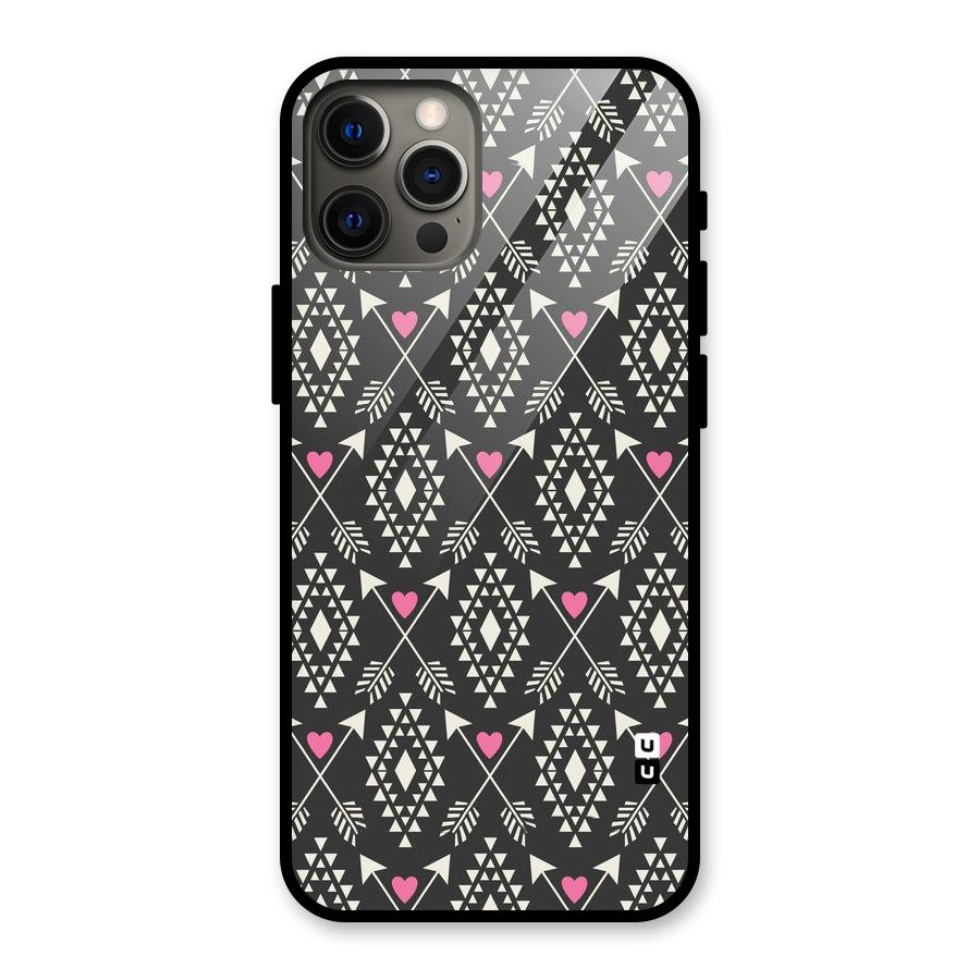 Hit Arrow Love Glass Back Case for iPhone 12 Pro Max