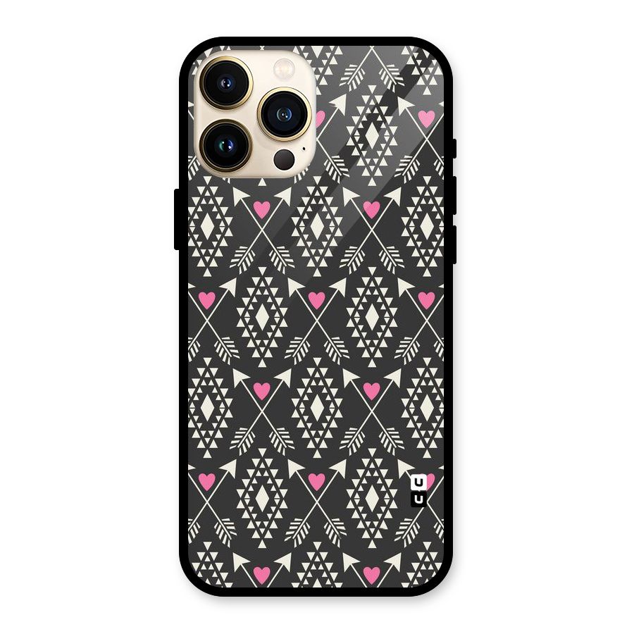 Hit Arrow Love Glass Back Case for iPhone 13 Pro Max