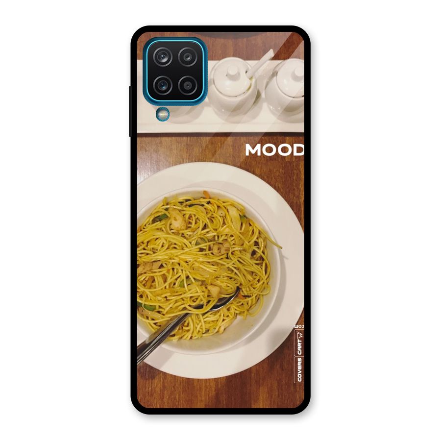 Hogging Mood Glass Back Case for Galaxy A12