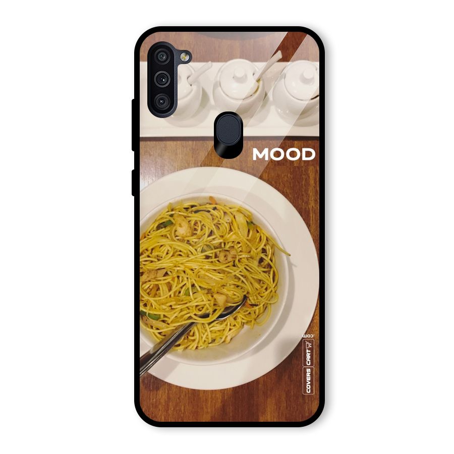 Hogging Mood Glass Back Case for Galaxy M11