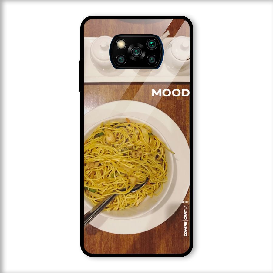 Hogging Mood Glass Back Case for Poco X3