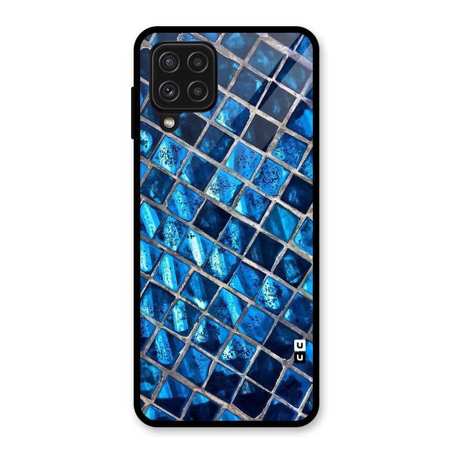 Home Tiles Design Glass Back Case for Galaxy A22 4G