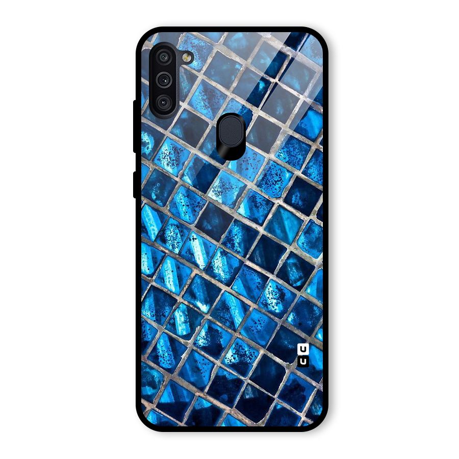 Home Tiles Design Glass Back Case for Galaxy M11