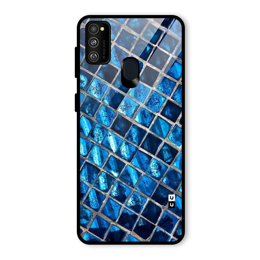 Home Tiles Design Glass Back Case for Galaxy M30s