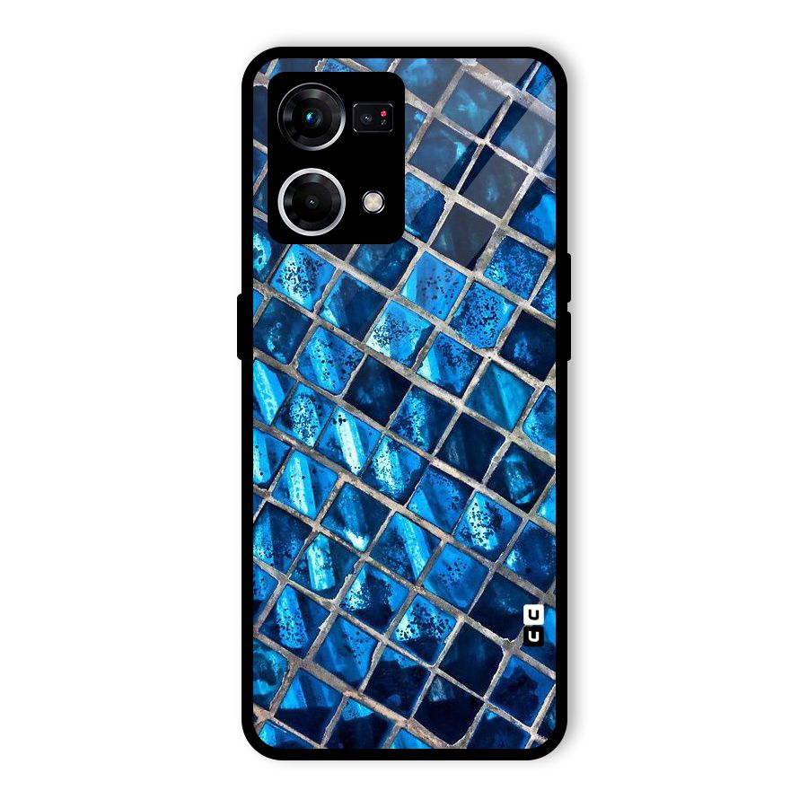 Home Tiles Design Glass Back Case for Oppo F21 Pro 4G