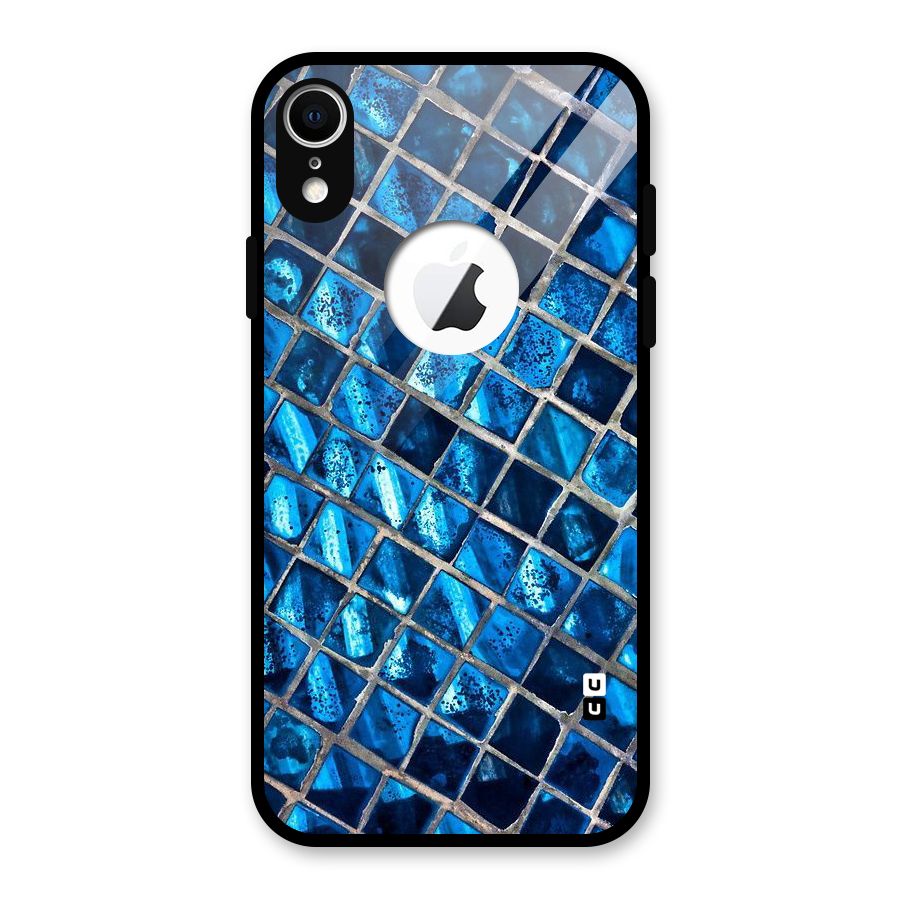 Home Tiles Design Glass Back Case for iPhone XR Logo Cut