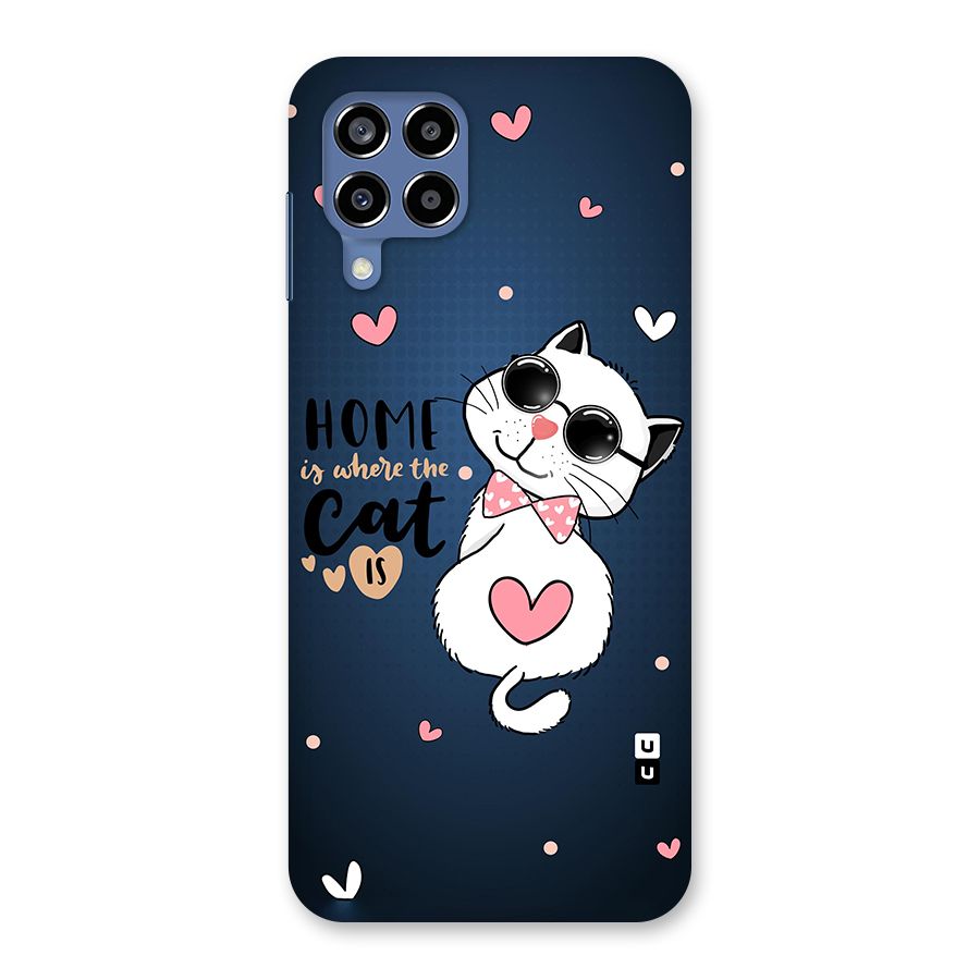 Home Where Cat Back Case for Galaxy M53 5G