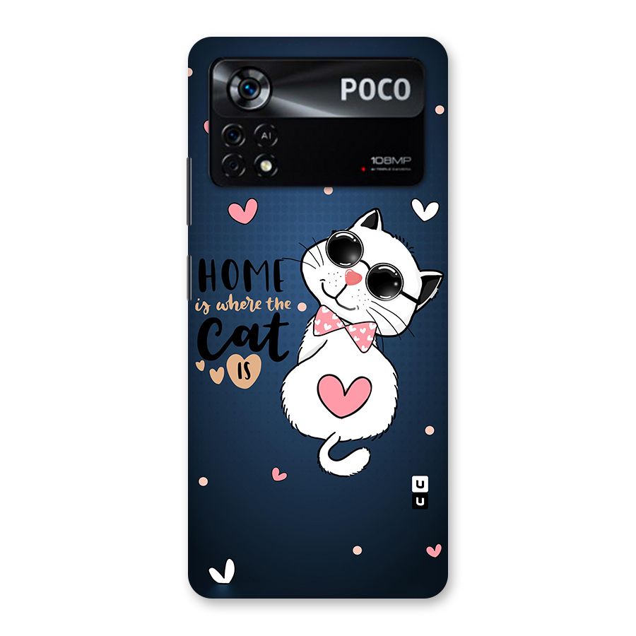Home Where Cat Back Case for Poco X4 Pro 5G