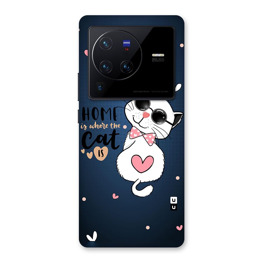 Home Where Cat Back Case for Vivo X80 Pro