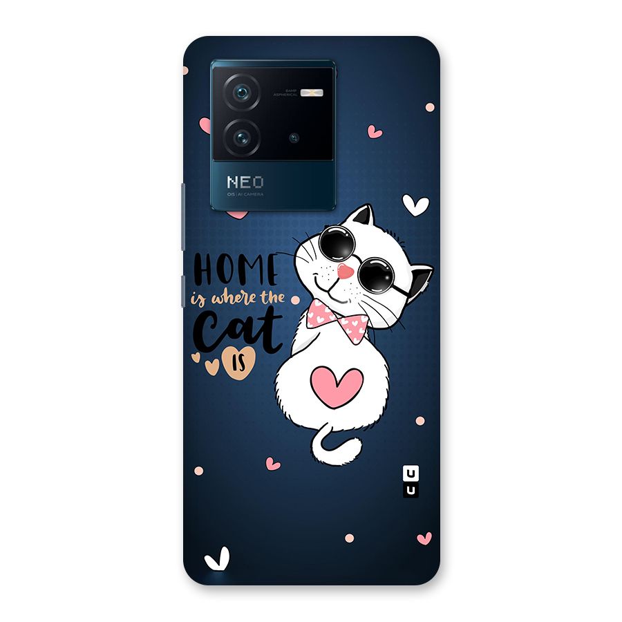 Home Where Cat Back Case for Vivo iQOO Neo 6 5G