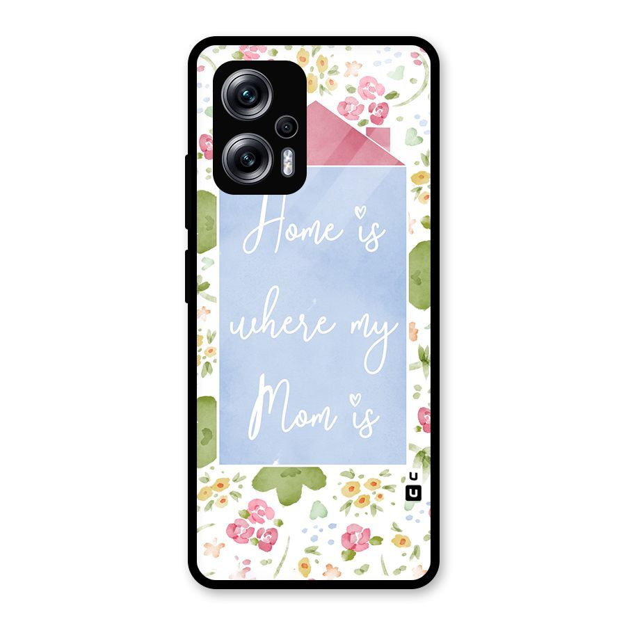 Home is Where Mom is Glass Back Case for Redmi K50i
