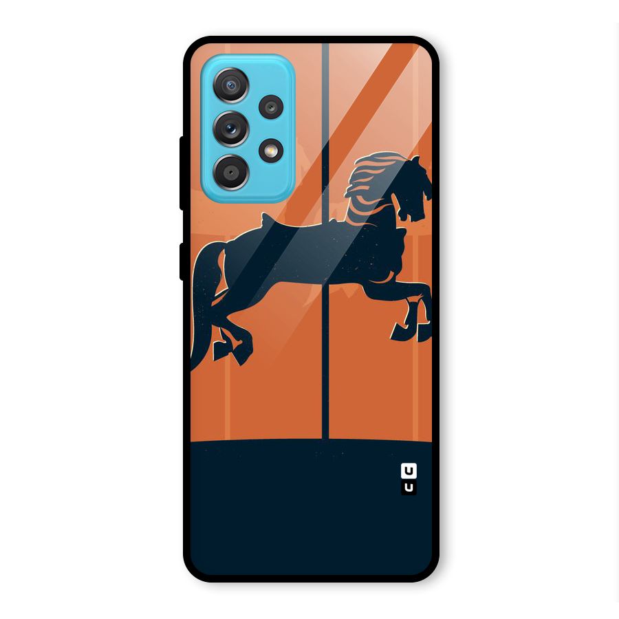 Horse Glass Back Case for Galaxy A52