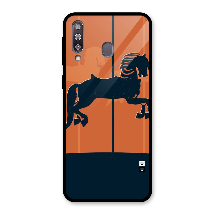Horse Glass Back Case for Galaxy M30