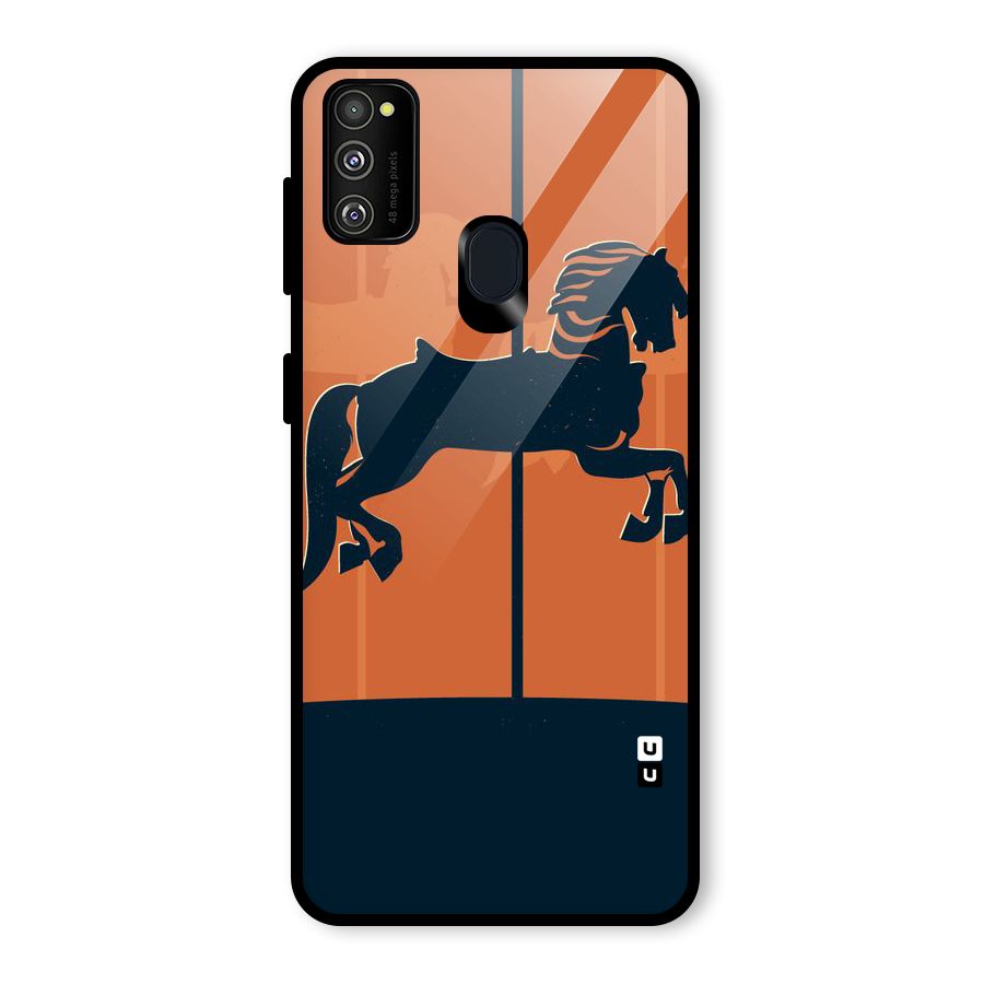 Horse Glass Back Case for Galaxy M30s