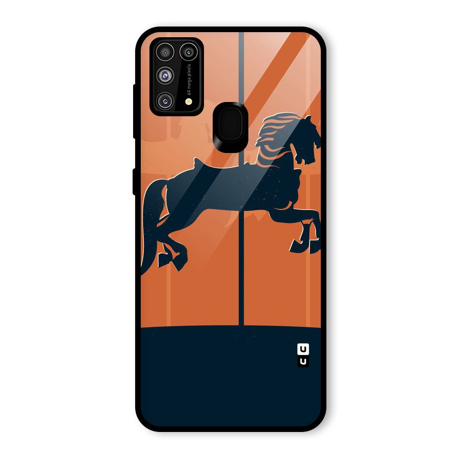 Horse Glass Back Case for Galaxy M31