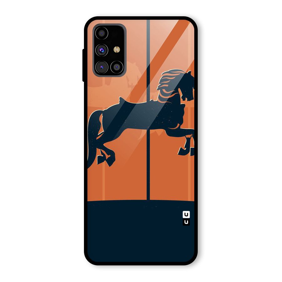 Horse Glass Back Case for Galaxy M31s