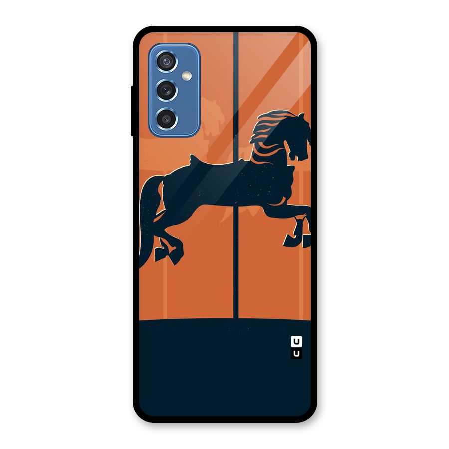 Horse Glass Back Case for Galaxy M52 5G
