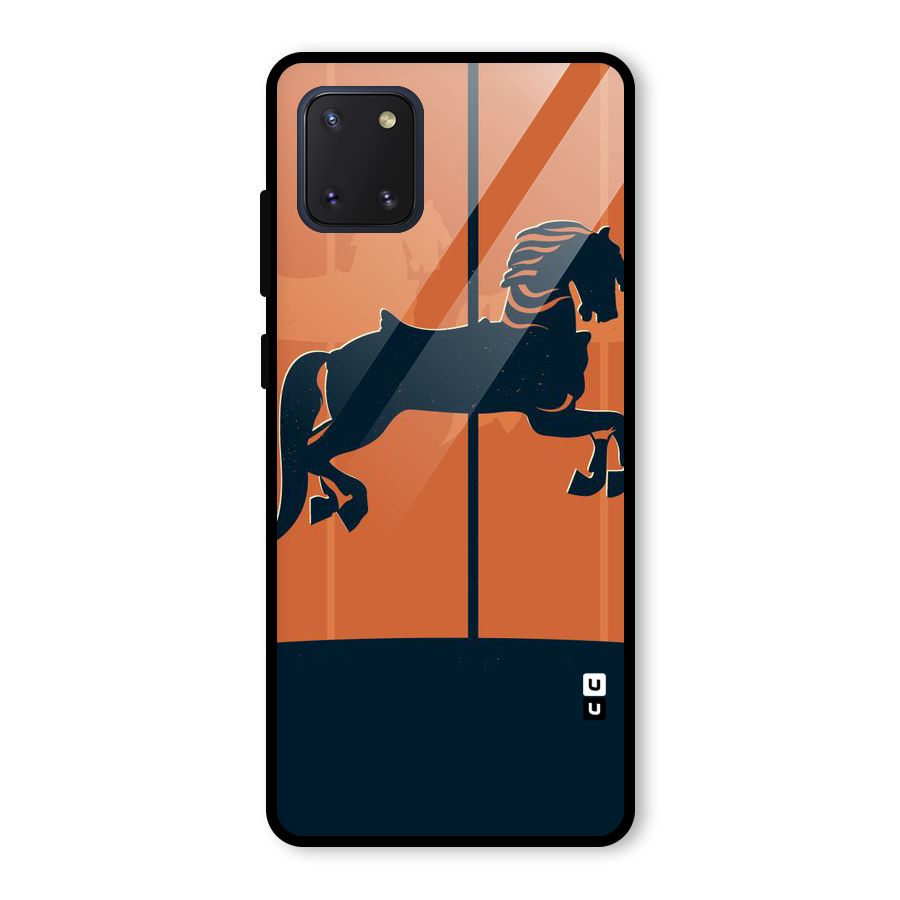 Horse Glass Back Case for Galaxy Note 10 Lite