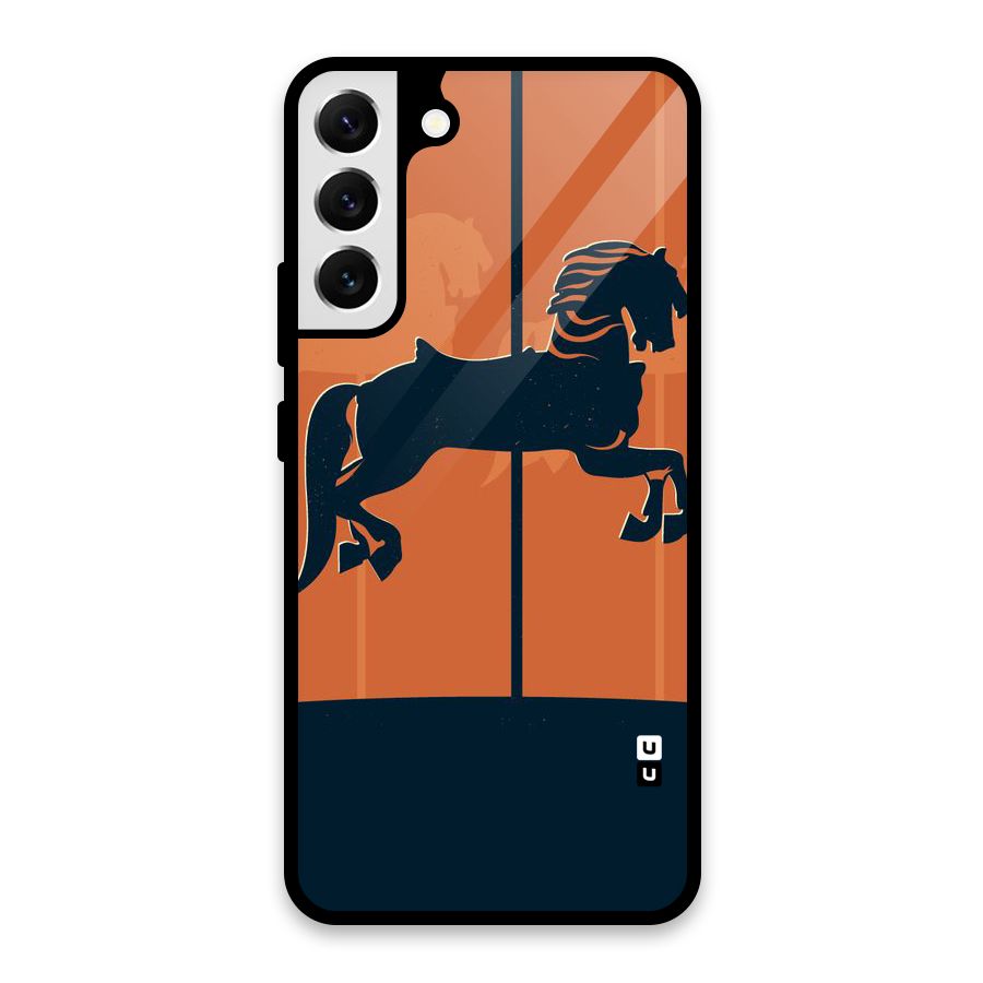 Horse Glass Back Case for Galaxy S22 Plus 5G
