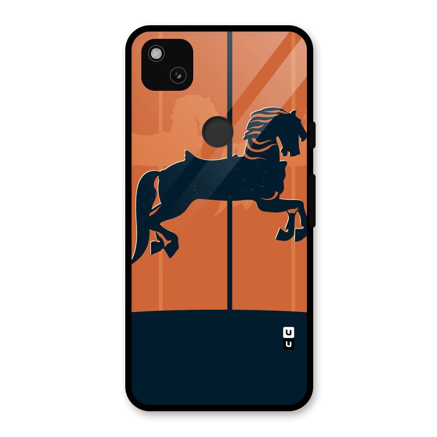 Horse Glass Back Case for Google Pixel 4a