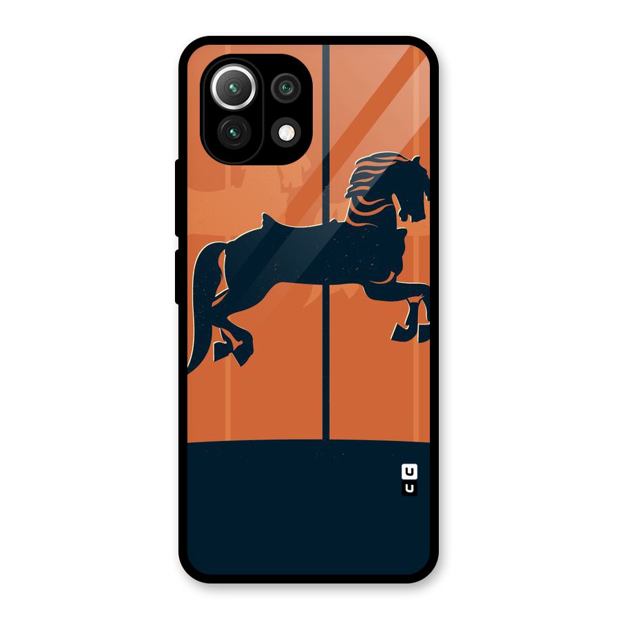 Horse Glass Back Case for Mi 11 Lite