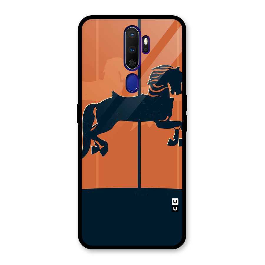 Horse Glass Back Case for Oppo A9 (2020)