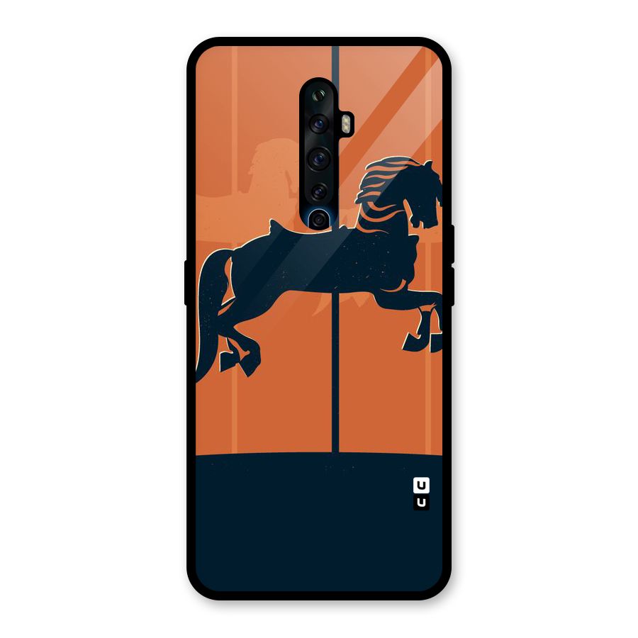 Horse Glass Back Case for Oppo Reno2 Z