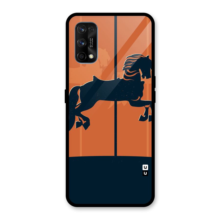Horse Glass Back Case for Realme 7 Pro