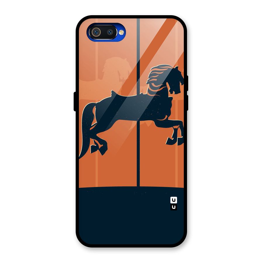 Horse Glass Back Case for Realme C2