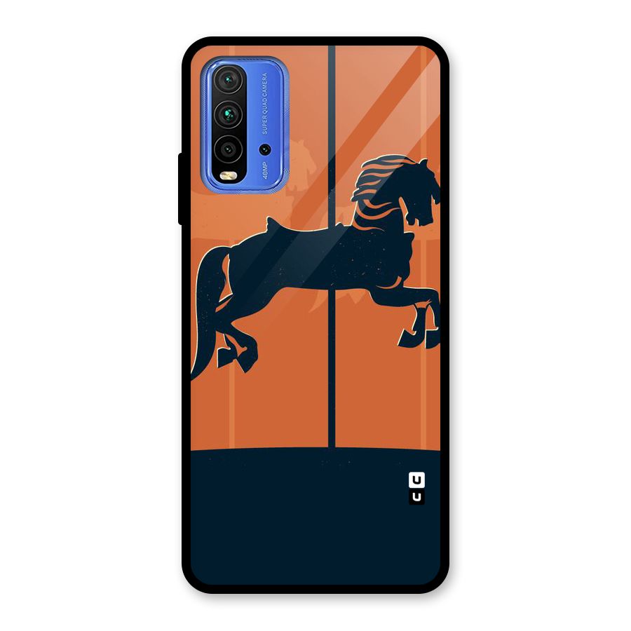 Horse Glass Back Case for Redmi 9 Power