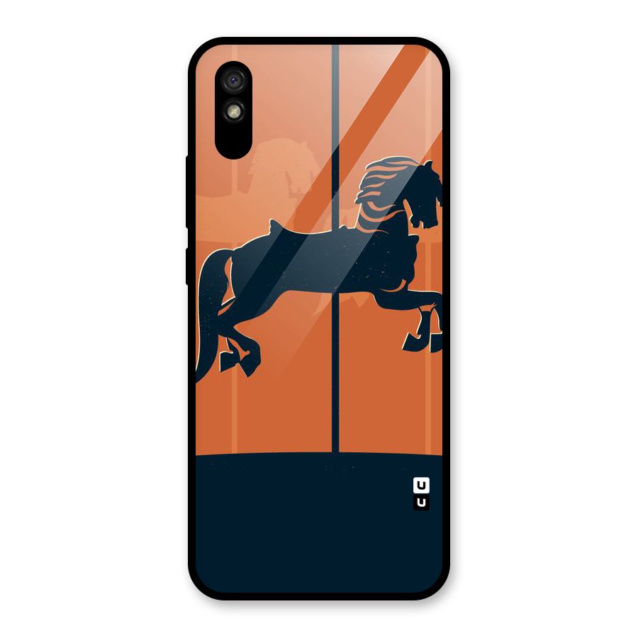 Horse Glass Back Case for Redmi 9i