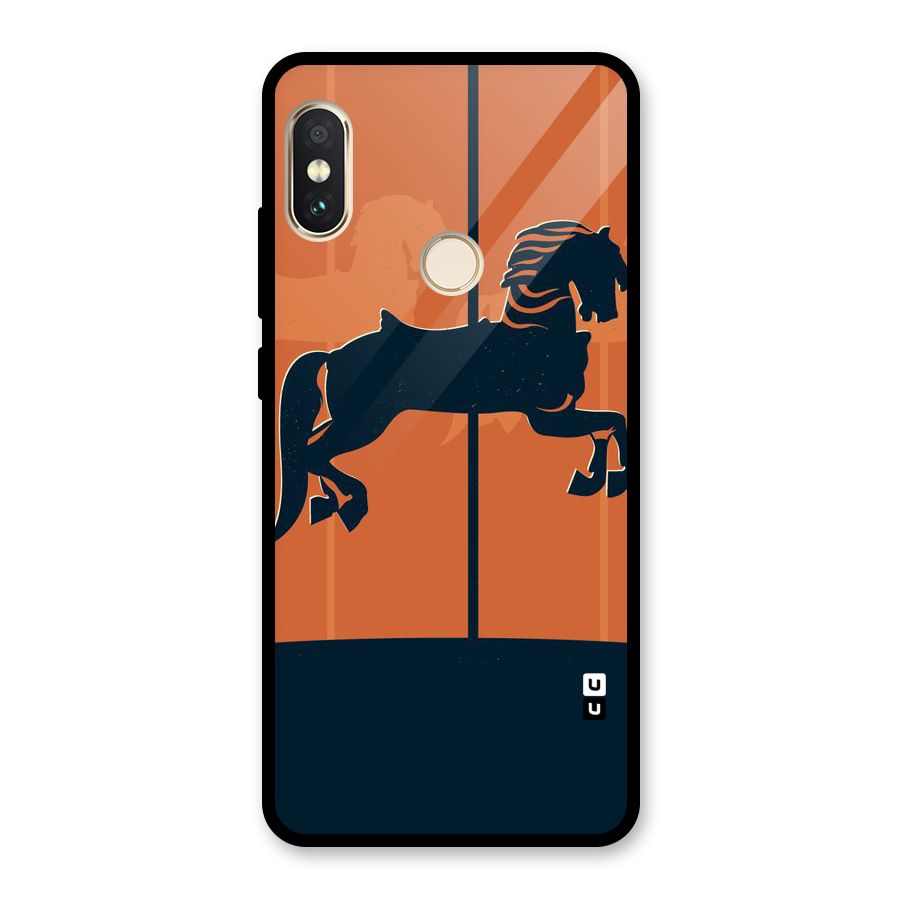 Horse Glass Back Case for Redmi Note 5 Pro
