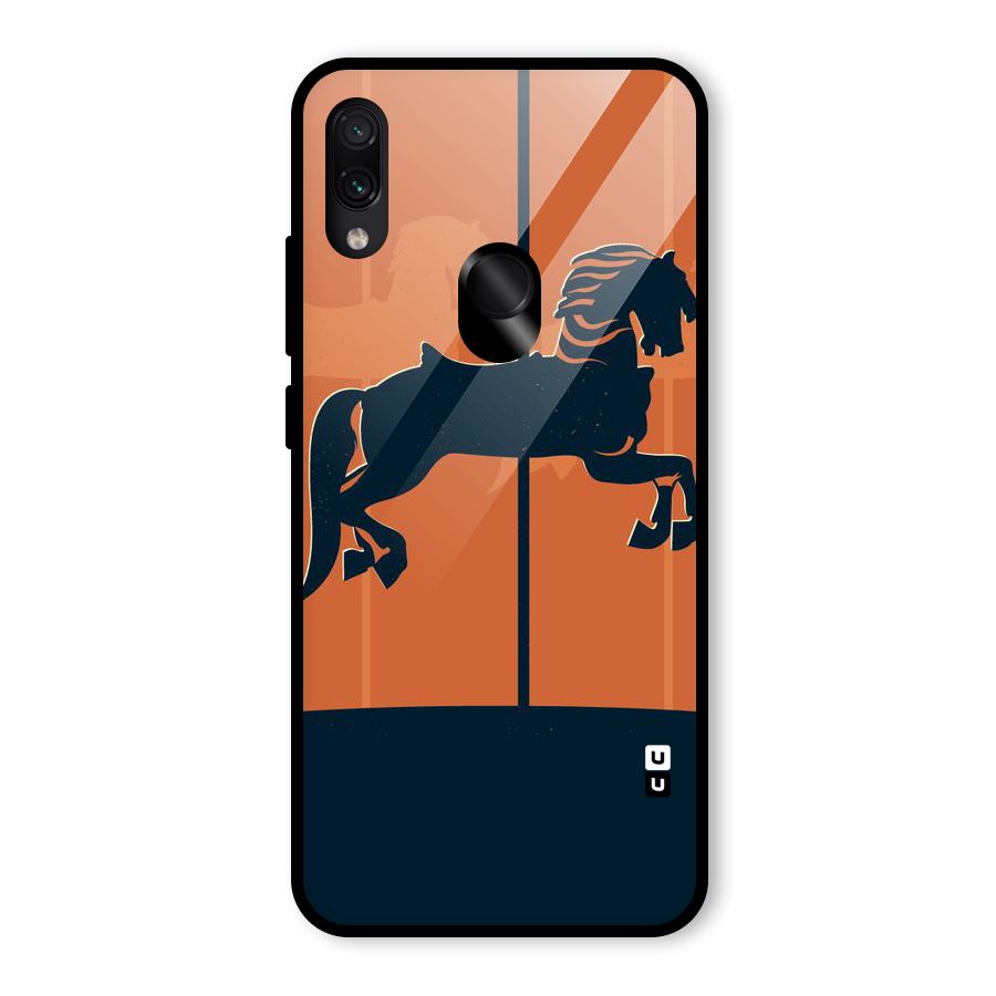 Horse Glass Back Case for Redmi Note 7 Pro