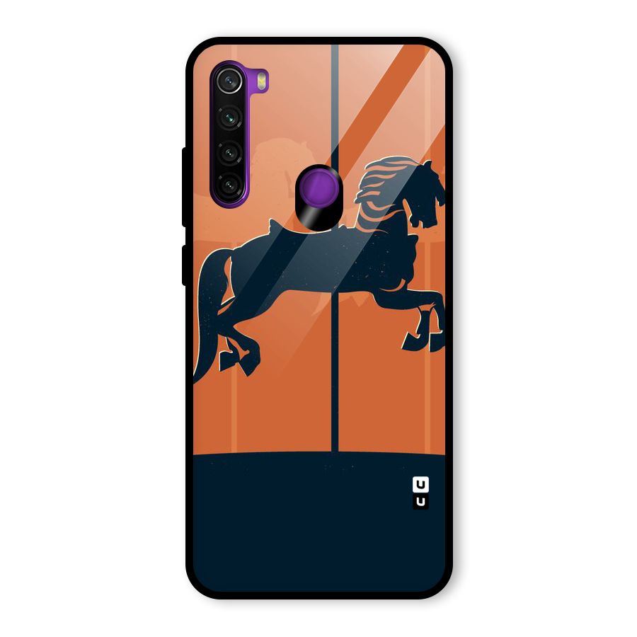 Horse Glass Back Case for Redmi Note 8