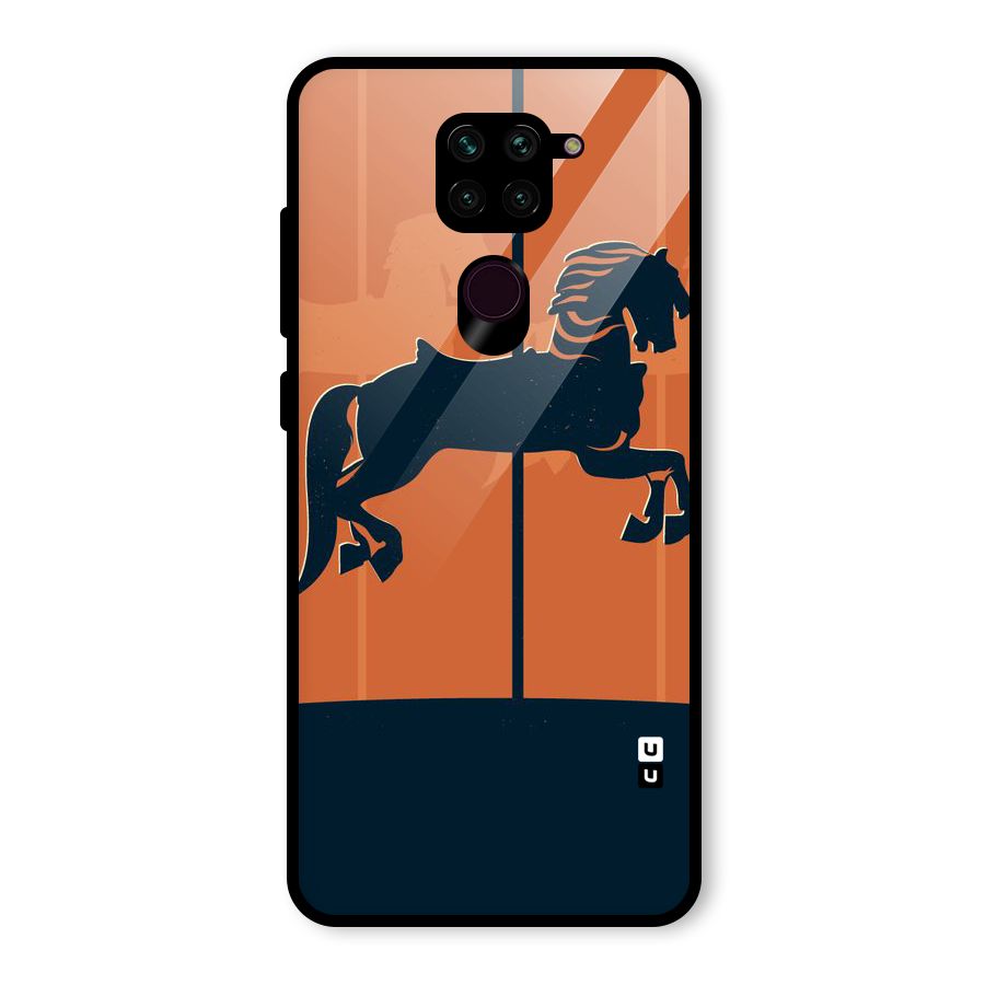 Horse Glass Back Case for Redmi Note 9