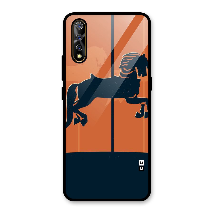 Horse Glass Back Case for Vivo S1