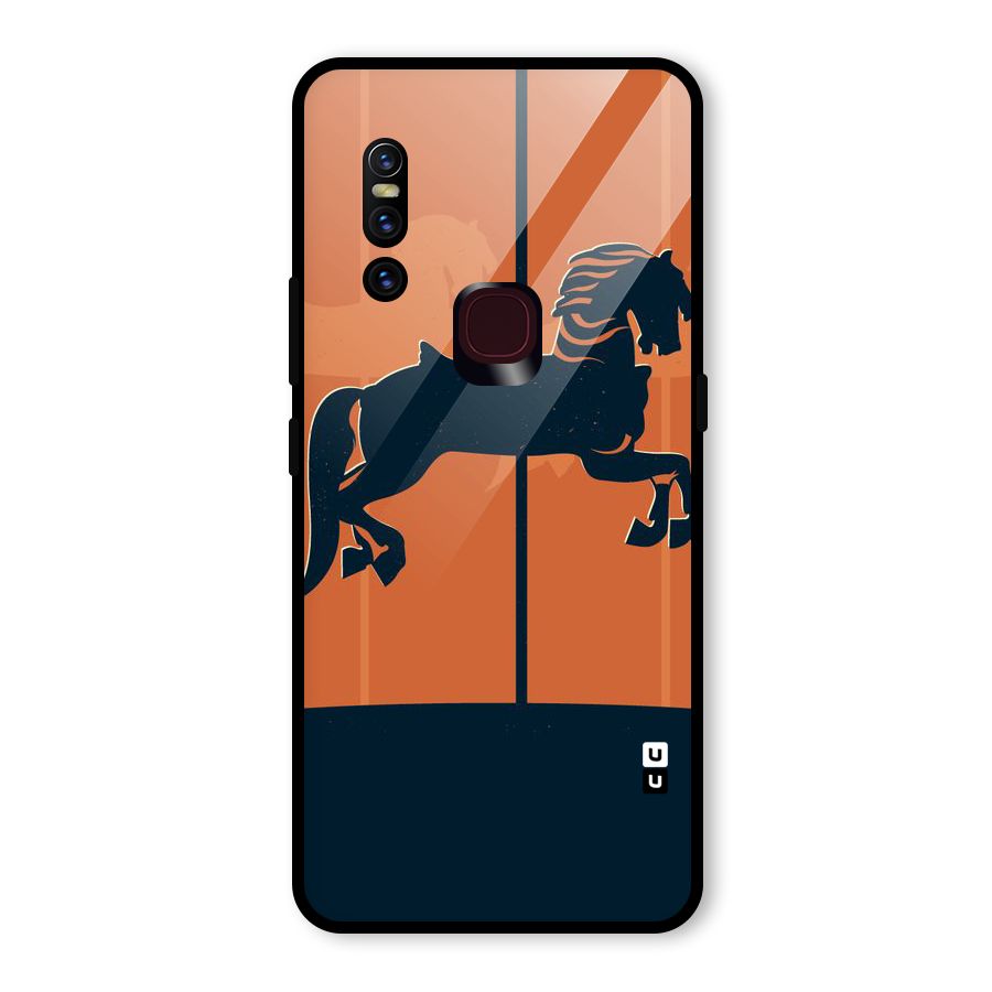 Horse Glass Back Case for Vivo V15