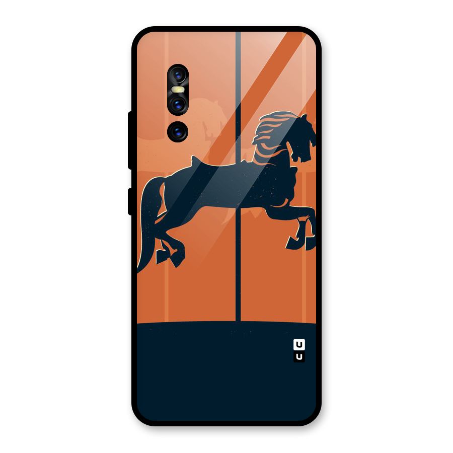 Horse Glass Back Case for Vivo V15 Pro