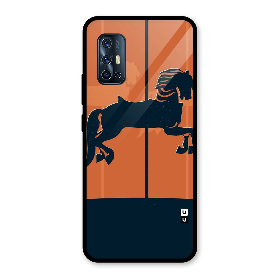 Horse Glass Back Case for Vivo V17