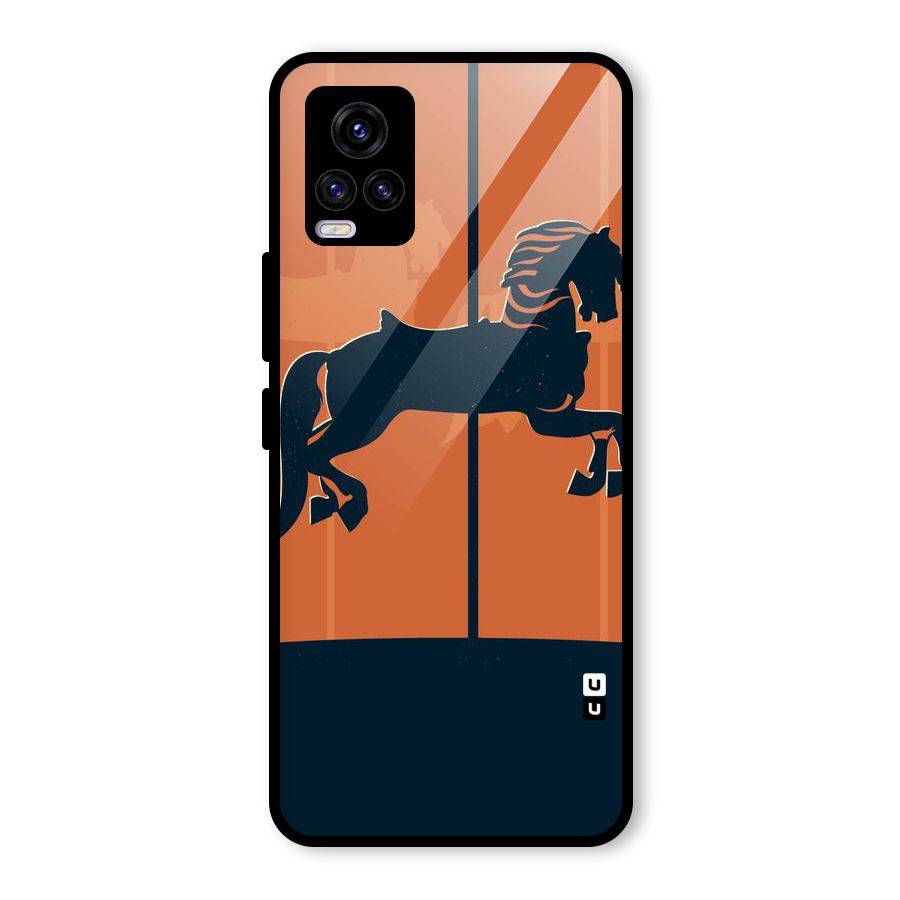 Horse Glass Back Case for Vivo V20