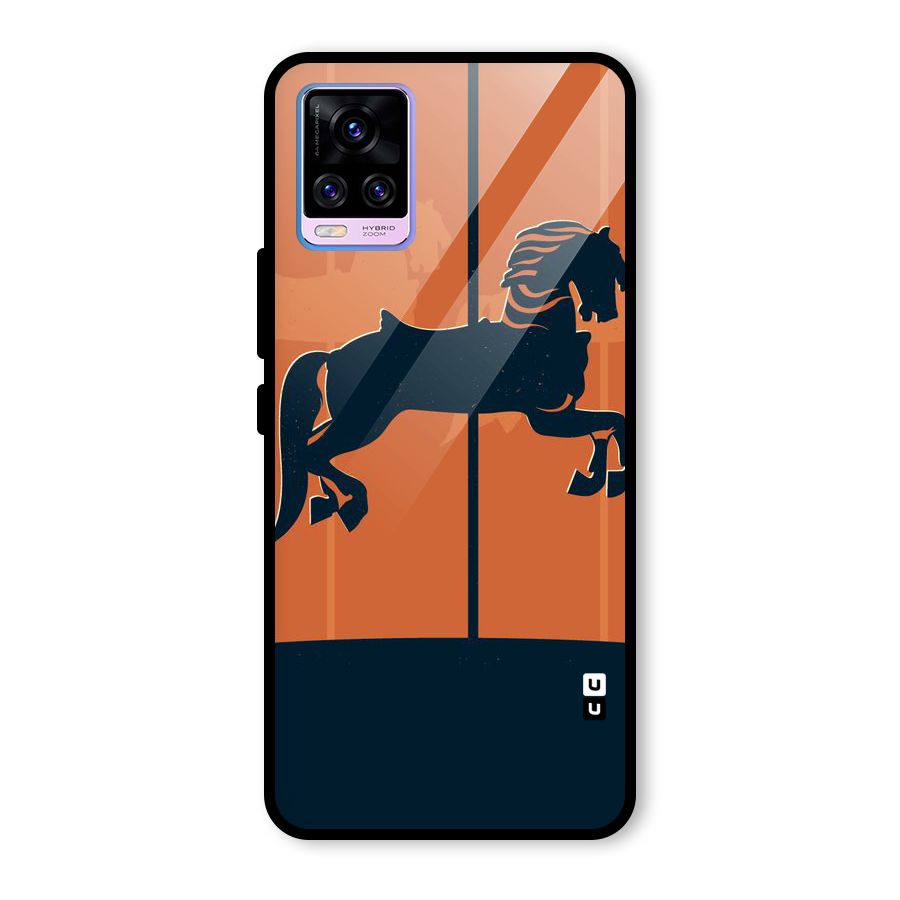 Horse Glass Back Case for Vivo V20 Pro