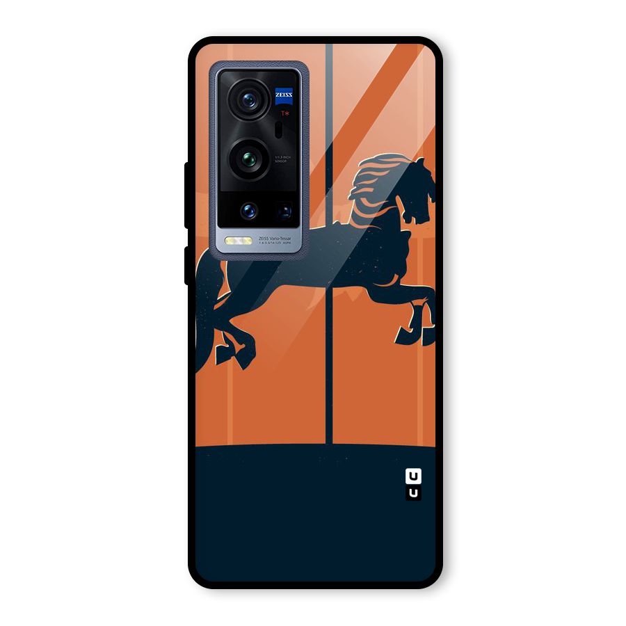 Horse Glass Back Case for Vivo X60 Pro Plus