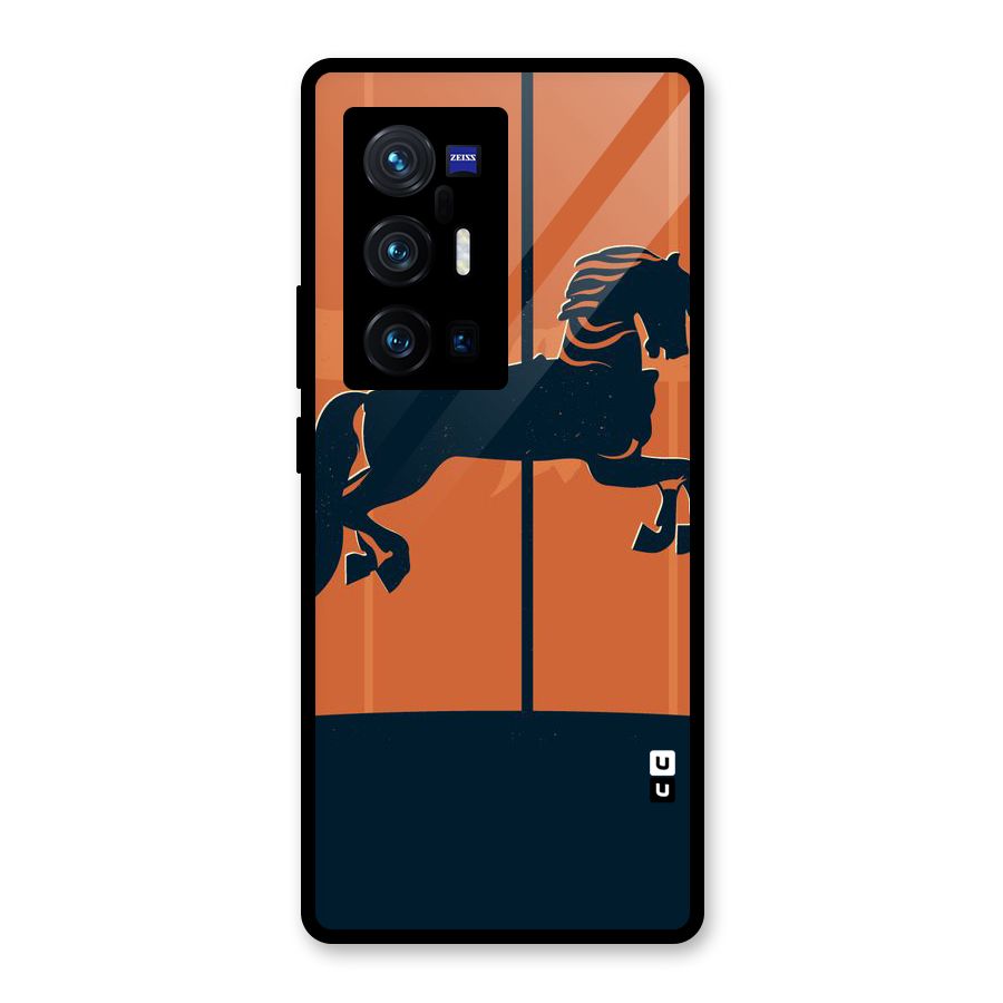 Horse Glass Back Case for Vivo X70 Pro Plus