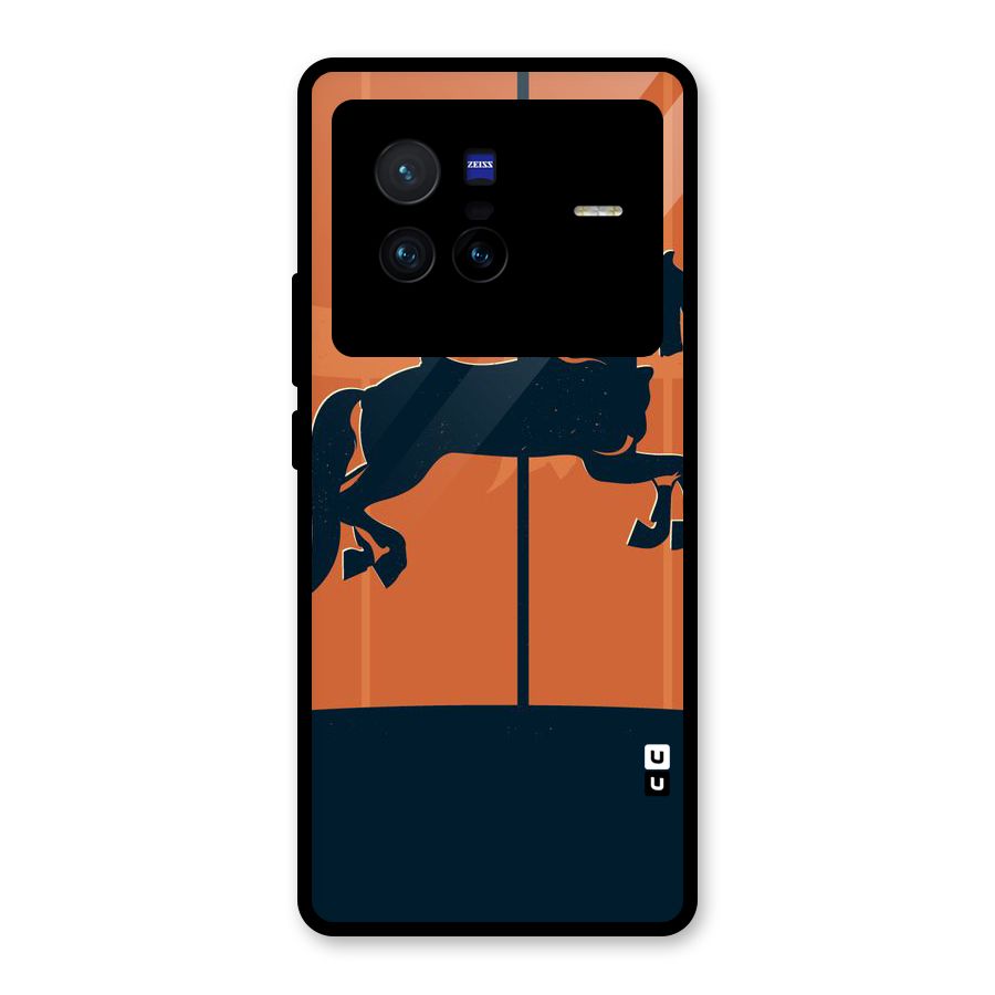 Horse Glass Back Case for Vivo X80