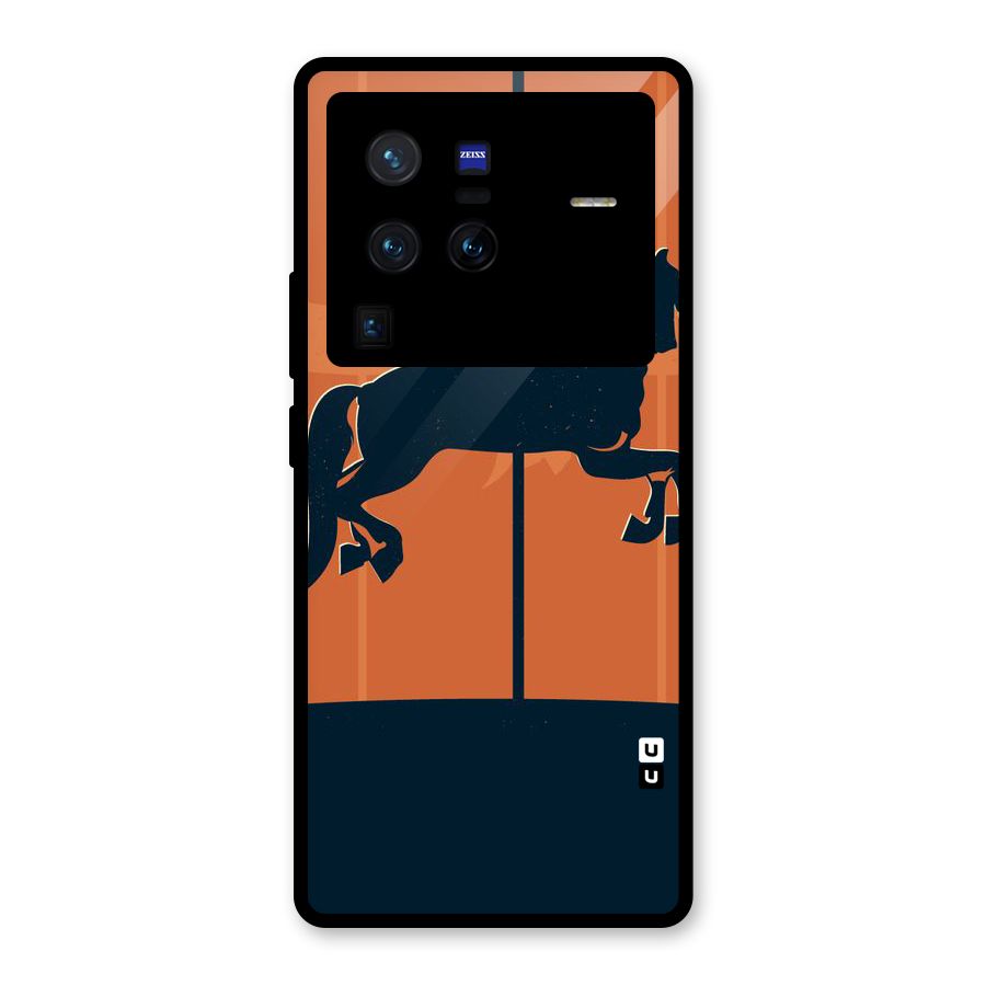 Horse Glass Back Case for Vivo X80 Pro