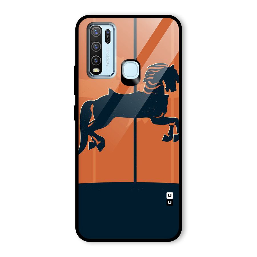 Horse Glass Back Case for Vivo Y30